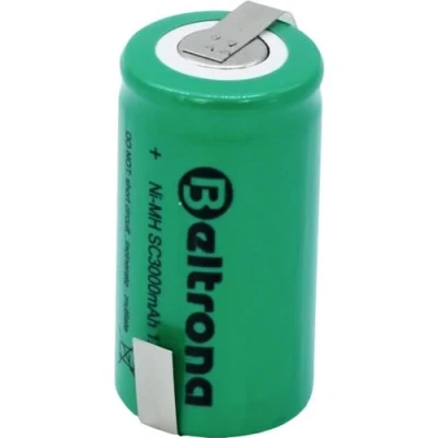 Afbeelding van Beltrona SC3000 Speciale oplaadbare batterij Sub C Z soldeerlip NiMH 1.2 V 3000 mAh
