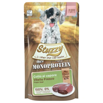 Afbeelding van Stuzzy Puppy Dog Grain Free Monoprotein Pouch Hondenvoer Kalf 150 g