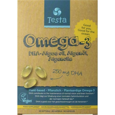 Afbeelding van Testa Algenolie Omega 3 DHA Capsules