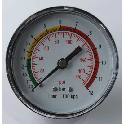 Afbeelding van MANOMETER VOOR B740 1/4&quot; A,A. Ø63 MM 0 12 BAR