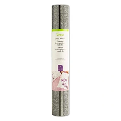 Afbeelding van Cricut Iron On met Glitters 30x30cm Tuxedo (3 vellen)