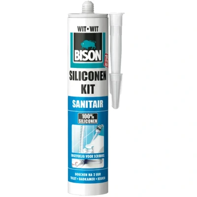 Afbeelding van Bison siliconenkit sanitair Transparant 310ml