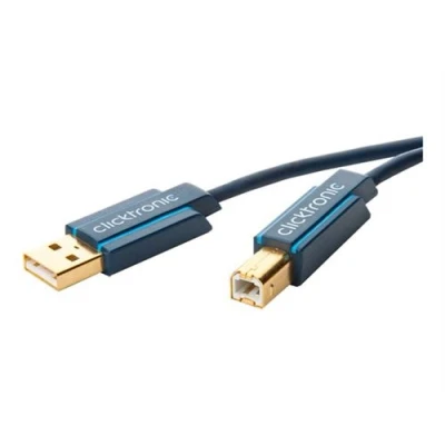 Image de ClickTronic Câble USB type B (M) pour 2.0 1.8 m gris