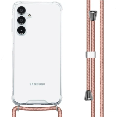 Afbeelding van imoshion Hoesje Geschikt voor Samsung Galaxy A16 (5G) met koord Backcover Rosé Goud