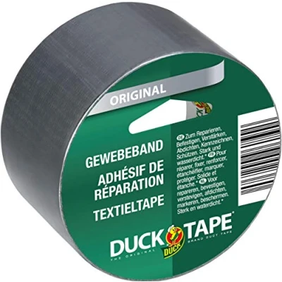 Afbeelding van Duck Tape Original Silver 50 mm x 5 m plakband met hoge sterkte, waterdicht, voor kanaalreparatie