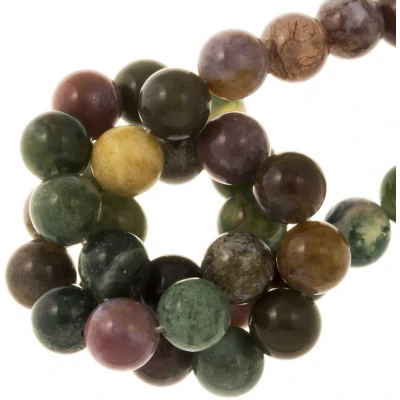 Afbeelding van Indiase Agaat Kralen (8 mm) 45 Stuks