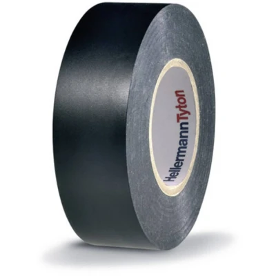 Afbeelding van HellermannTyton HTAPE FLEX15 25x25 PVC BK 710 00137 Isolatietape (l x b) 25 m mm 1 stuk(s)