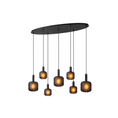 Afbeelding van Lucide ELOISE Hanglamp 7xE27 Zwart
