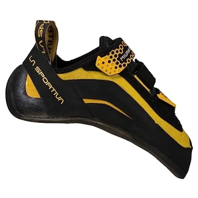 Afbeelding van La Sportiva Miura Vs Black/Yellow klimschoenen voor heren, Zwart Geel