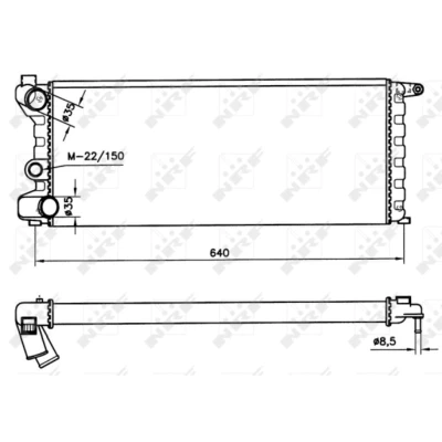 Afbeelding van Radiateur NRF 58742