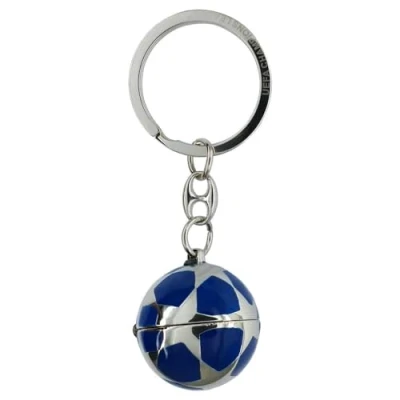 Afbeelding van UEFA Champions League Starball sleutelhanger met mini replica trofee, zilver., zilver.