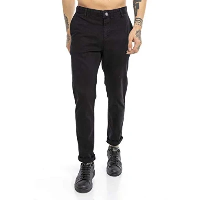 Afbeelding van Redbridge Chino broek voor heren, regular fit, zwart.
