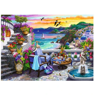 Afbeelding van Legpuzzel Santorini Sunset, 300st.