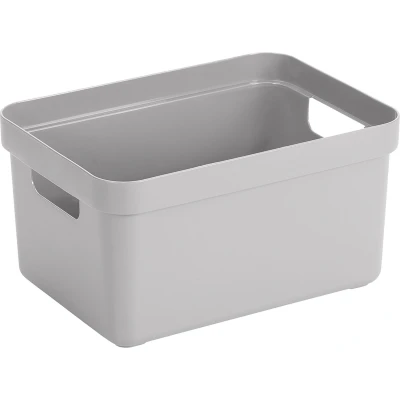 Afbeelding van Sunware Sigma home opbergbox 13L grijs 35 x 24,6 18,3 cm