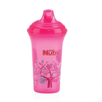Afbeelding van Nuby Druppelvrije beker, 270 ml, 9 maanden, roze