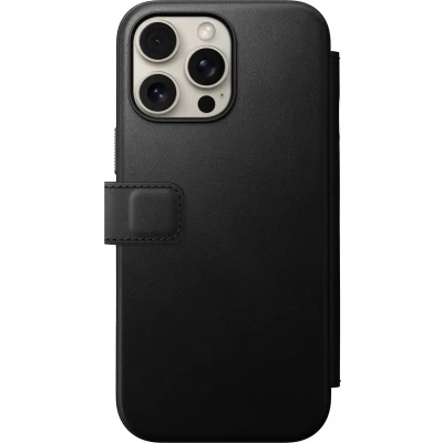 Afbeelding van Nomad Modern Leren Folio iPhone 16 Pro Max Zwart NM01675785