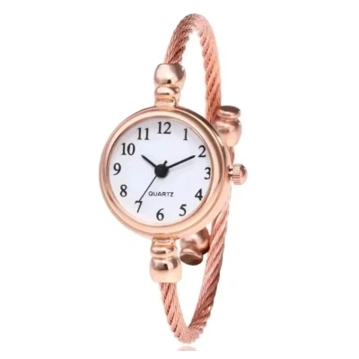 Afbeelding van Luxe Dameshorloge Als Rosé Armband RVS