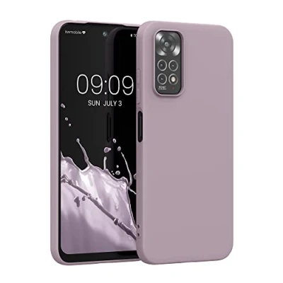 Afbeelding van kwmobile telefoonhoesje geschikt voor Xiaomi Redmi Note 11 / 11S Hoesje smartphone Back cover in licht oudroze