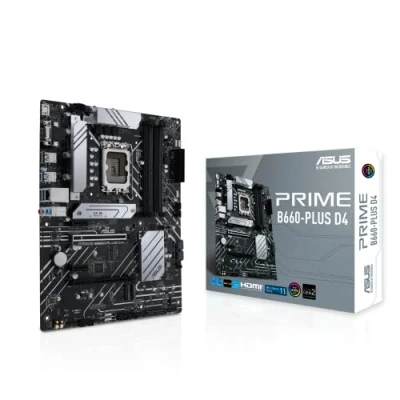 Afbeelding van ASUS ATX Prime B660 PLUS D4 LGA 1700 (Intel 12e generatie) moederbord (PCIe 4.0, DDR4, 3x M.2, 2,5 GB LAN, USB 3.2 Gen 2 x Type C, 1 Thunderbolt 4 ondersteuning