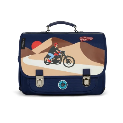Afbeelding van Caramel &amp; Cie Boekentas/Schooltas Rallye Explorer Blauw