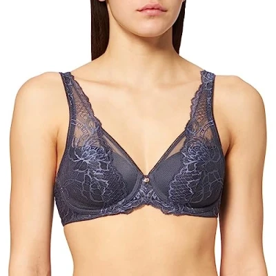 Image de Triumph Women&#039;s Wild Peony Florale WP Bra, Pebble Grey, 85D