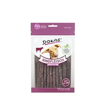 Afbeelding van 4x70g Dokas Rundvlees Gedroogde Hondensnacks