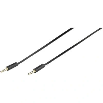 Afbeelding van Vivanco 46/10 15FG Audio Aansluitkabel [1x Jackplug male 3,5 mm 1x mm] 1.50 m Zwart