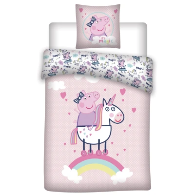Afbeelding van Dekbedovertrek Unicorn Eenpersoons 140 x 200 cm Katoen