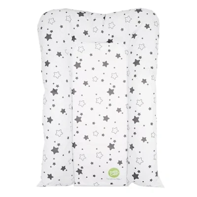 Afbeelding van Babycalin Aankleedkussen met sterren licht grijs 50 X 70 Cm