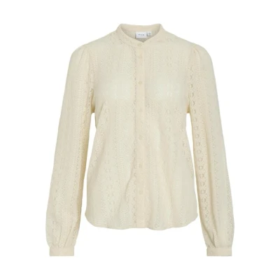 Afbeelding van Vila bloes voor dames beige maat xs