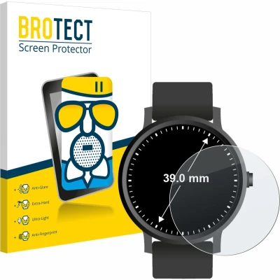 Afbeelding van BROTECT Screenprotector voor Horloges (Rond, ø: 39 mm) Folie Beschermfolie Beschermglas matte
