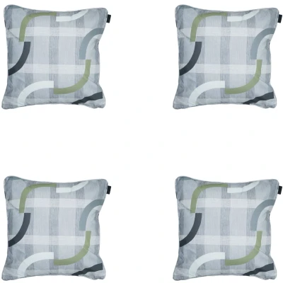 Afbeelding van Madison Sierkussen 50x50 met paspel Tess sage 4 stuks