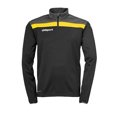 Afbeelding van Uhlsport Offense 23 Ziptop Heren Zwart / Antraciet Limoen Maat: 2XL