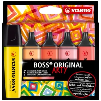 Image de STABILO BOSS ORIGINAL 5er Etui warme Farben ARTY
