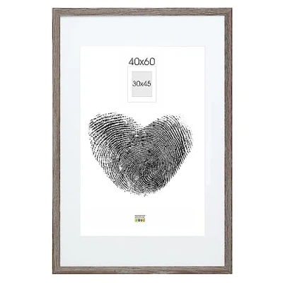 Image de Deknudt Frames Cadre Photo Chêne Grisé Bois 43,3 x 63,3 cm passe partout 40 60