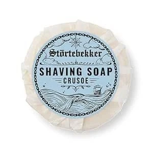 Afbeelding van Störtebekker® Premium scheerzeep (Crusoe) 70 g baardzeep voor een perfecte scheerbeurt heren mannen en vrouwen