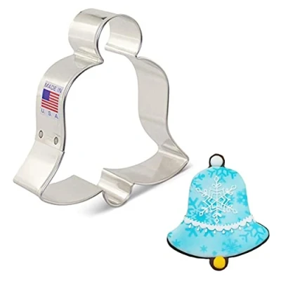 Afbeelding van Ann Clark Cookie Cutters Kerstklok koekjes 8,9 cm