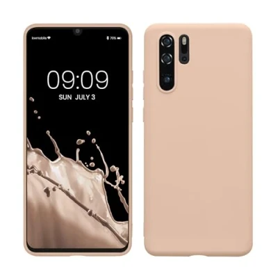 Afbeelding van kwmobile telefoonhoesje geschikt voor Huawei P30 Pro Hoesje smartphone Back cover in kokosmelk