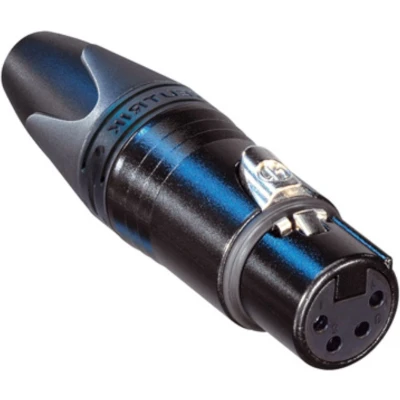 Afbeelding van Neutrik NC4FXX B XLR connector Bus, recht Aantal polen: 4 Zwart 1 stuk(s)