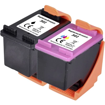Afbeelding van Renkforce Inktcartridge vervangt HP 302, X4D37AE, F6U66AE, F6U65AE Compatibel Combipack Zwart, Cyaan, Magenta, Geel RF 5628788
