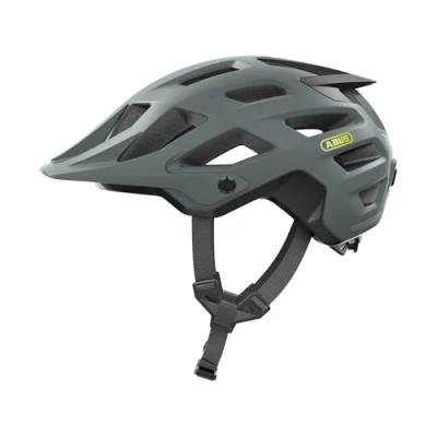 Afbeelding van ABUS MTB Moventor 2.0 helm fietshelm met hoog comfort voor op het terrein All Mountain helm, uniseks, grijs, M