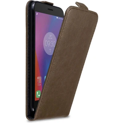Afbeelding van Cadorabo Hoesje geschikt voor Lenovo K6 / POWER in KOFFIE BRUIN Beschermhoes flip design Case Cover met magnetische sluiting