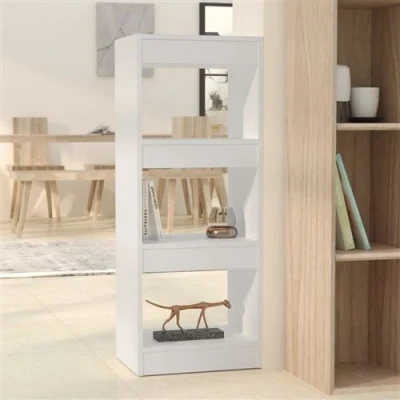 Afbeelding van vidaXL Boekenkast/kamerscherm 40x30x103 cm bewerkt hout wit