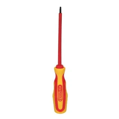 Afbeelding van KS Tools, Schroevendraaiers, Werkzeuge Maschinen GmbH Schroevendraaier met beschermende isolatie voor Torx schroeven aan de (Pin torx)