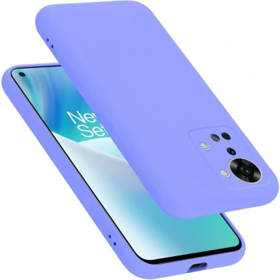 Afbeelding van Cadorabo Hoesje geschikt voor OnePlus Nord 2T in LIQUID LICHT PAARS Beschermhoes gemaakt van flexibel TPU silicone Case Cover