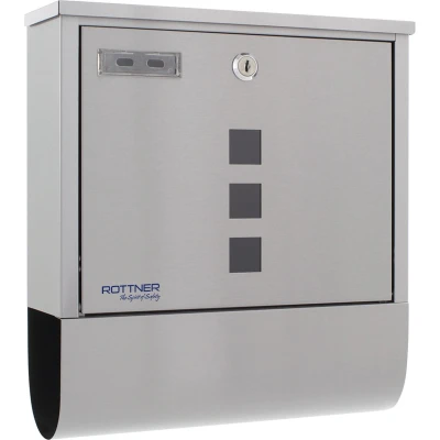 Afbeelding van Rottner Brievenbus Costa RVS 30,5x33,5x10cm