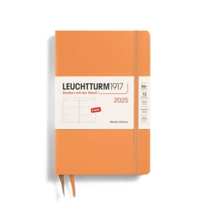 Afbeelding van Leuchtturm1917 Weekly Planner B6+ Paperback 12 maanden 2025 Hardcover Apricot
