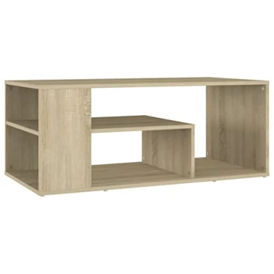 Afbeelding van vidaXL Salontafel Sonoma eiken 100x50x40 cm bewerkt hout
