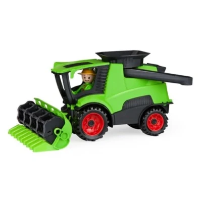 Afbeelding van Lena 01626 Truckies Maaidorser met maaier, stabiele boerderijvoertuigset ca. 27 cm, speelvoertuigset figuur voor kinderen vanaf 2 jaar, robuuste speelset zandbak, strand, kinderkamer
