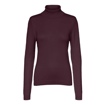 Afbeelding van Vero Moda Vmglory Rollneck Trui, Dames, Maat: Large, Winetasting